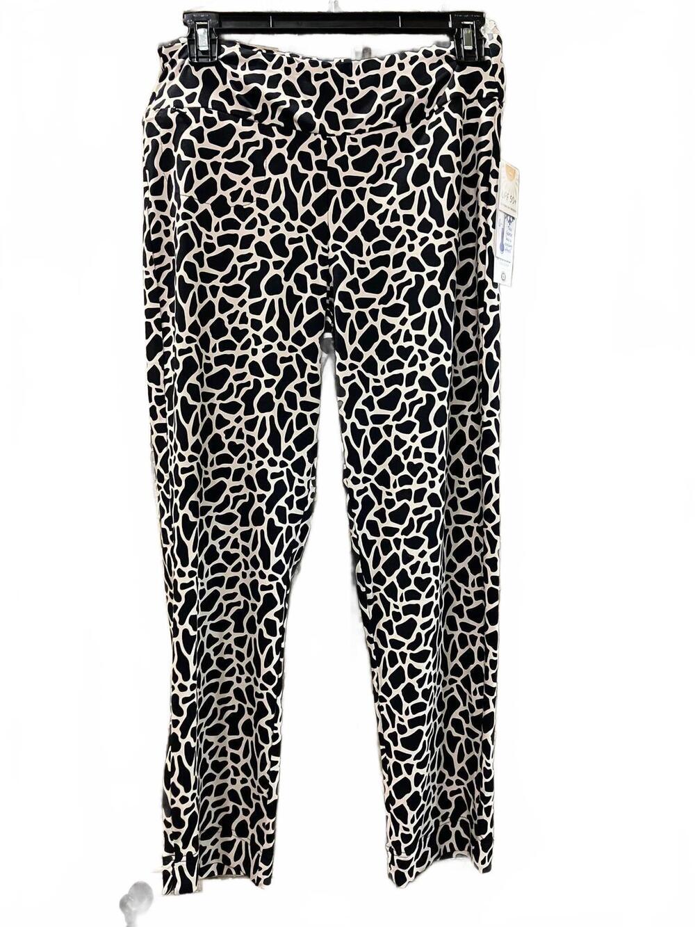 NEW LULU-B women's secret pocket capri pants in giraffe